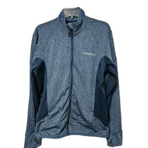 Women's Large Performance Fleece Jacket Teal Outfitter Trading Co Jackson Hole